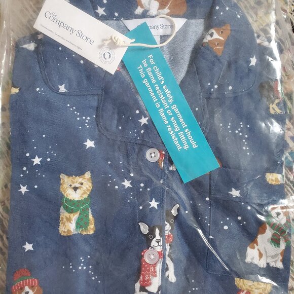 The Company Store holiday flannel pajamas size 10